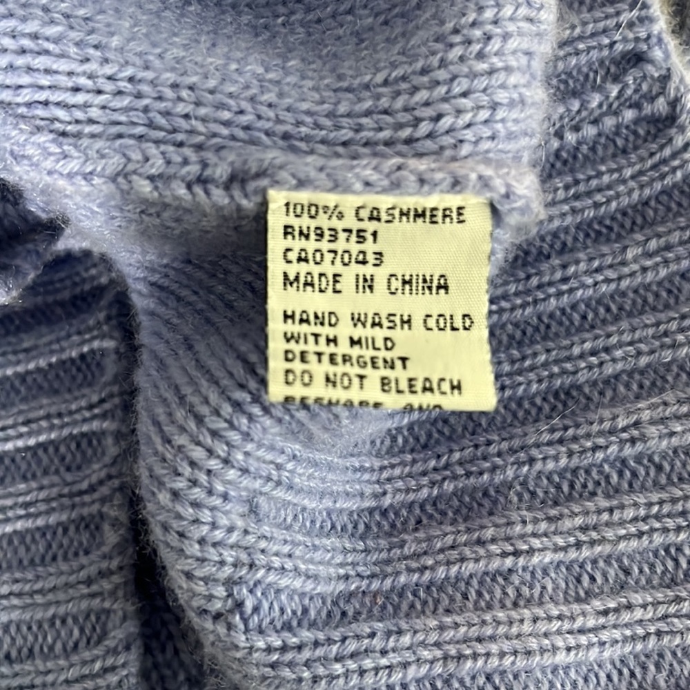 IN CASHMERE by colour works 100% cashmere zip up sweater - Picture 11 of 11